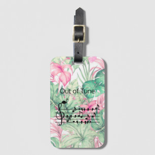 Étiquette À Bagage Out of Tune Flamingo