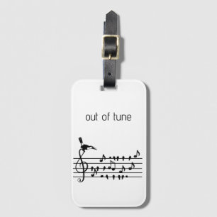 Étiquette À Bagage Out of Tune, toucan rejoignant les oiseaux chanteu