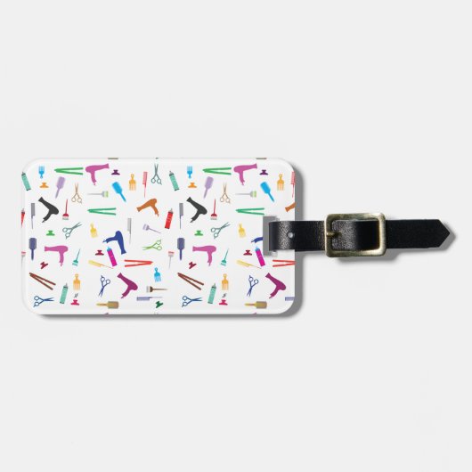 Étiquette À Bagage Outils 2 de coiffures (Devant horizontal)