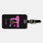 Étiquette À Bagage Outils de coiffures (Devant horizontal)