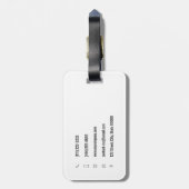 Étiquette À Bagage Outils d'entrepreneur de bricolage personnalisable (Dos Vertical)