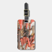 Étiquette À Bagage Outils Outil Russe antique Red Man (Devant Vertical)