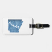 Étiquette À Bagage Ozarks, Arkansas Grain de bois (Devant horizontal)