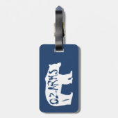 Étiquette À Bagage Ozarks Bear (Dos Vertical)