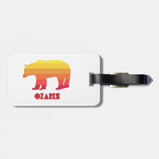 Étiquette À Bagage Ozarks Bear (Dos horizontal)