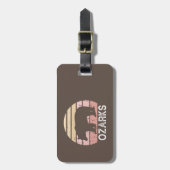 Étiquette À Bagage Ozarks Bear (Devant Vertical)