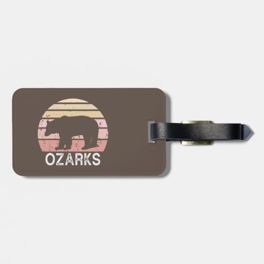 Étiquette À Bagage Ozarks Bear (Dos horizontal)