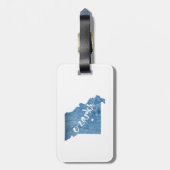 Étiquette À Bagage Ozarks, Missouri Grain de bois (Dos Vertical)