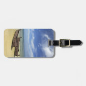 Étiquette À Bagage Pacifique Sud, Polynésie française, Moorea. (Devant horizontal)