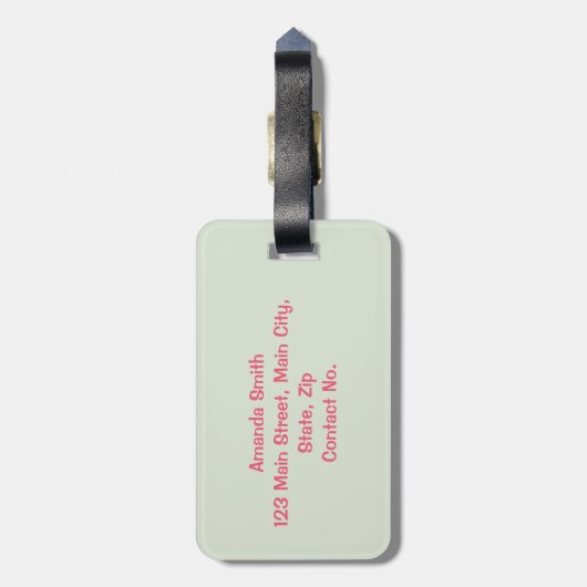 Étiquette À Bagage Pack De Fraises (Dos Vertical)