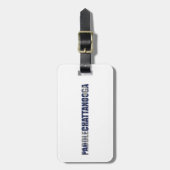 Étiquette À Bagage Paddle Chattanooga Tennessee Kayak (Devant Vertical)