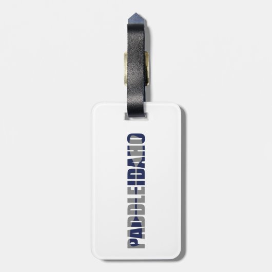 Étiquette À Bagage Paddle Idaho Kayak (Dos Vertical)