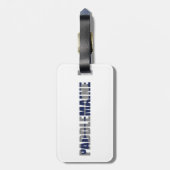 Étiquette À Bagage Paddle Maine Kayaking (Dos Vertical)