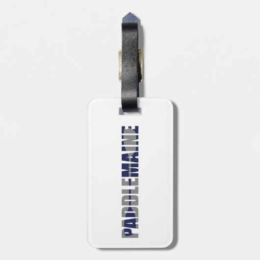 Étiquette À Bagage Paddle Maine Kayaking (Dos Vertical)