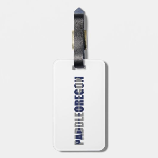 Étiquette À Bagage Paddle Oregon Kayaking (Dos Vertical)