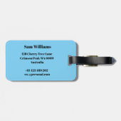 Étiquette À Bagage Paddleboarding en stand-up (Dos horizontal)