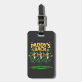 Étiquette À Bagage Paddy's Back Funny Trump St Patrick Day Leopard (Devant Vertical)