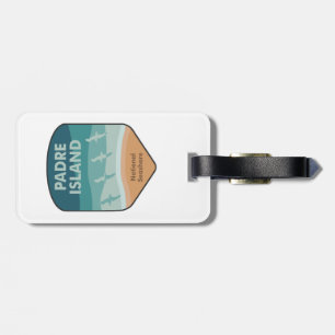 Étiquette À Bagage Padre Island National Seashore Texas Seaguls