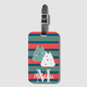 Étiquette À Bagage Paillettes pour biscuits en forme de sapin de Noël