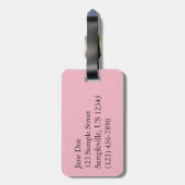 Étiquette À Bagage Pair de Lotus (Dos Vertical)