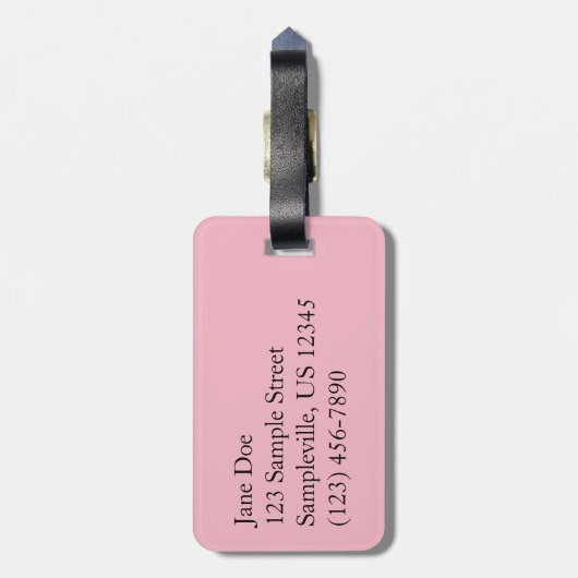 Étiquette À Bagage Pair de Lotus (Dos Vertical)