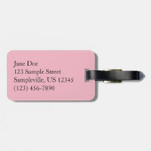 Étiquette À Bagage Pair de Lotus (Dos horizontal)