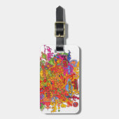 Étiquette À Bagage Paix, amour et bonheur (Devant Vertical)