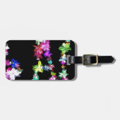 Étiquette À Bagage PAIX en fleurs Art Imprimer (Devant horizontal)