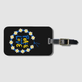 Étiquette À Bagage Paix et amour Ukraine Fleur Wreath (Devant Horizontal)