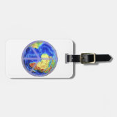 Étiquette À Bagage Paix mondiale (Devant horizontal)