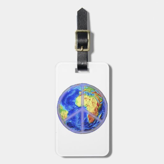 Étiquette À Bagage Paix mondiale (Devant Vertical)