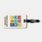 Étiquette À Bagage Pal de rue Sésame | Blocs de couleurs | Ajouter Vo (Dos horizontal)