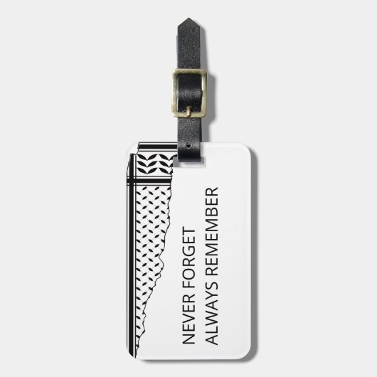 Étiquette À Bagage Palestine: We are Human, We are Equal (Devant Vertical)