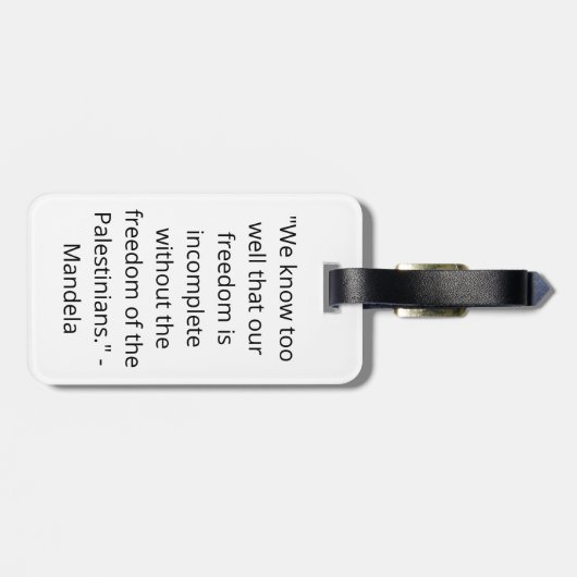 Étiquette À Bagage Palestine: We are Human, We are Equal (Dos horizontal)