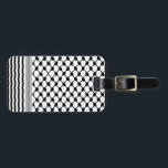 Étiquette À Bagage Palestinienne Hatta Keffiyeh Kufiya Folk (2 Motifs<br><div class="desc">Kufiya, kufiyyeh, kaffiyyeh ou aussi Hatta est un vieux motif palestinien traditionnel qui a une valeur profonde pour chaque Palestinien et est devenu plus tard un symbole de résistance et de liberté dans le monde entier. Chaque motif de la Hatta Kufiya représente la culture de l'élément palestine. Ce design s'adresse...</div>