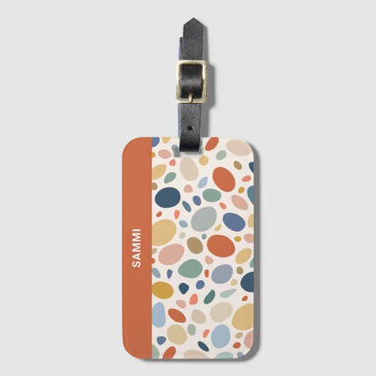 Étiquette À Bagage Palette de galets (Devant Vertical)