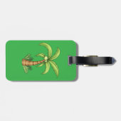 Étiquette À Bagage Palm Tree Beach Tropical et Ile Vibes (Dos horizontal)