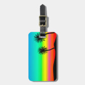 Étiquette À Bagage Palmiers (Devant Vertical)