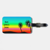 Étiquette À Bagage Palmiers (Dos horizontal)
