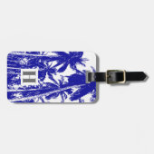 Étiquette À Bagage Palmiers à la conception pointue (Devant horizontal)