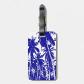 Étiquette À Bagage Palmiers à la conception pointue (Dos Vertical)