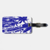 Étiquette À Bagage Palmiers à la conception pointue (Dos horizontal)