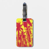 Étiquette À Bagage Palmiers à la conception pointue (Dos Vertical)