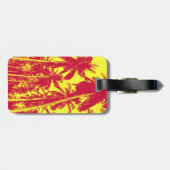 Étiquette À Bagage Palmiers à la conception pointue (Dos horizontal)