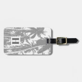 Étiquette À Bagage Palmiers à la conception pointue (Devant horizontal)