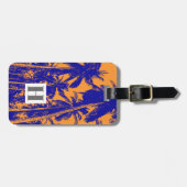 Étiquette À Bagage Palmiers à la conception pointue (Devant horizontal)