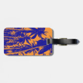 Étiquette À Bagage Palmiers à la conception pointue (Dos horizontal)