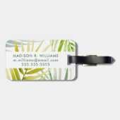 Étiquette À Bagage Palmiers ombragés (Dos horizontal)