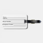 Étiquette À Bagage Palmiers Tropical Sunset Beach (Dos horizontal)