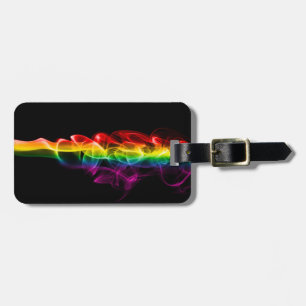Étiquette À Bagage Panache de SlipperyJoe d'énergie arc-en-ciel captu
